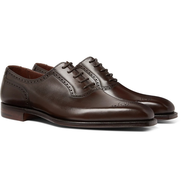 Photo: George Cleverley - Anthony Leather Oxford Brogues - Dark brown