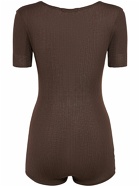 LEMAIRE - Viscose & Silk Ribbed Bodysuit