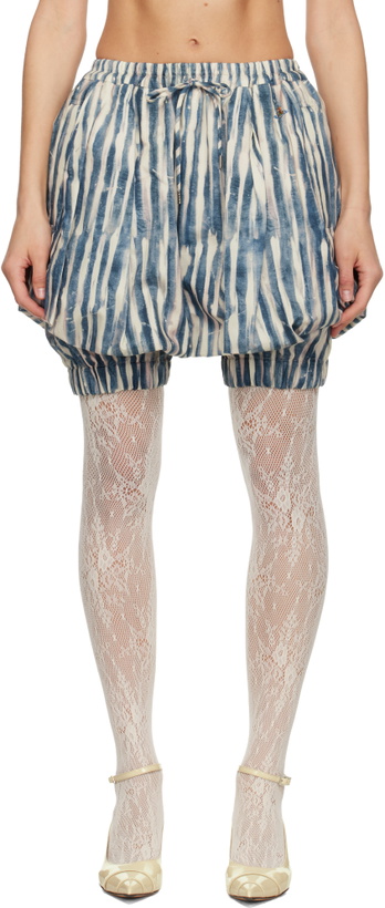 Photo: Vivienne Westwood Blue & Off-White Bloomers Shorts