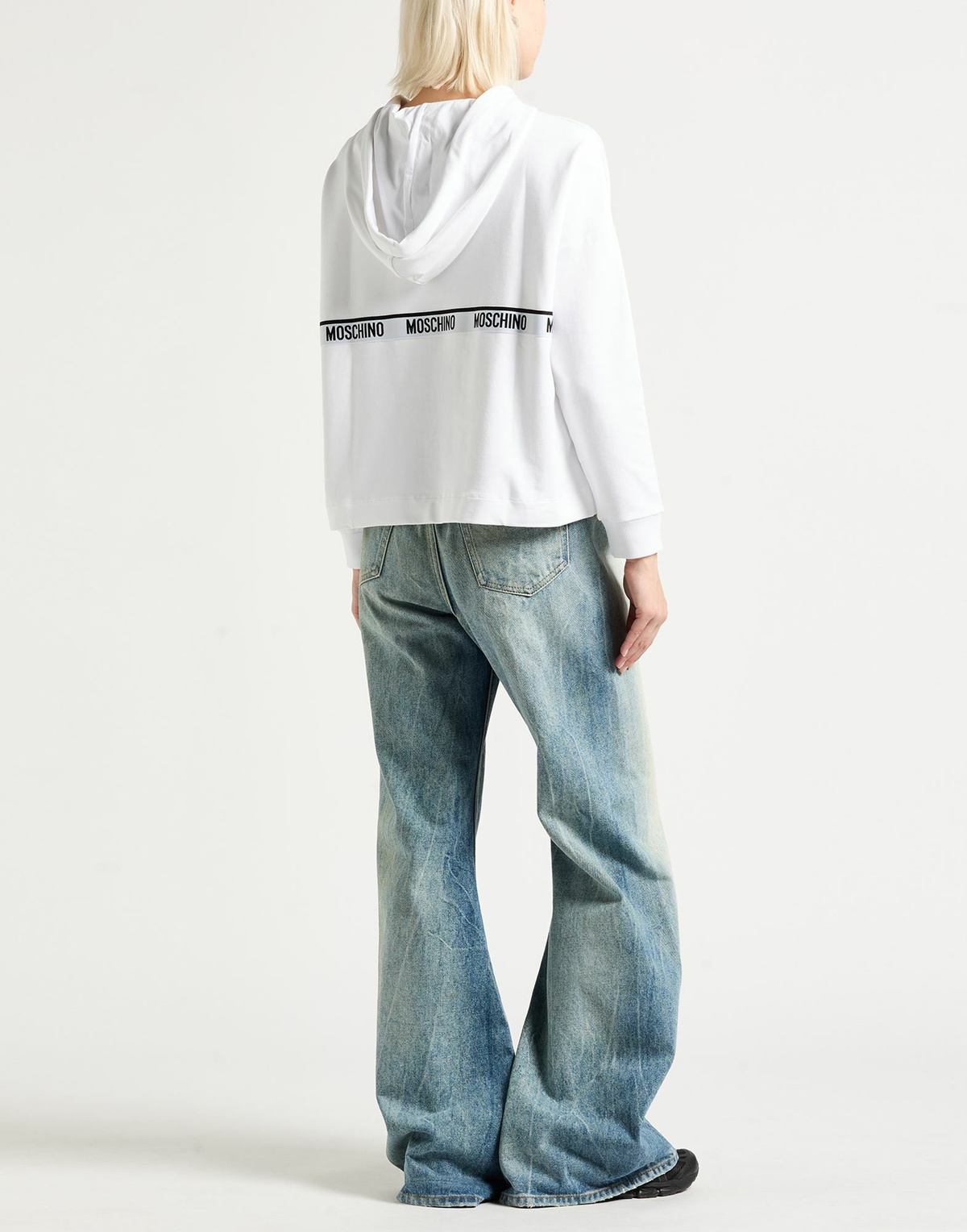 Moschino Womens Sweatshirt in White