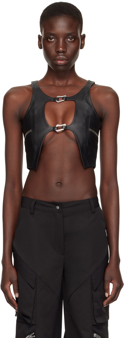 Photo: HELIOT EMIL Black Corium Leather Vest