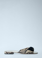 Prada Textured Slide Sandals