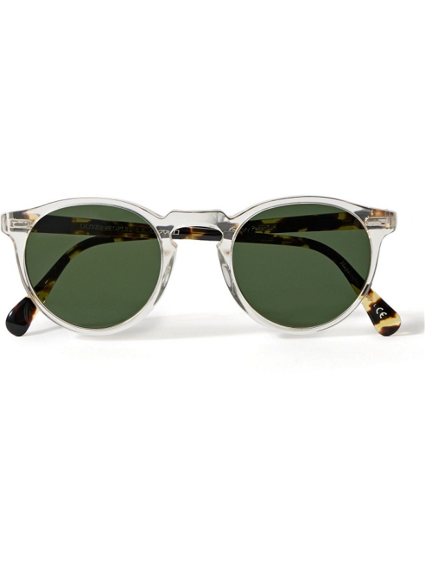 Photo: OLIVER PEOPLES - Gregory Peck Round-Frame Tortoiseshell Acetate Photochromic Sunglasses