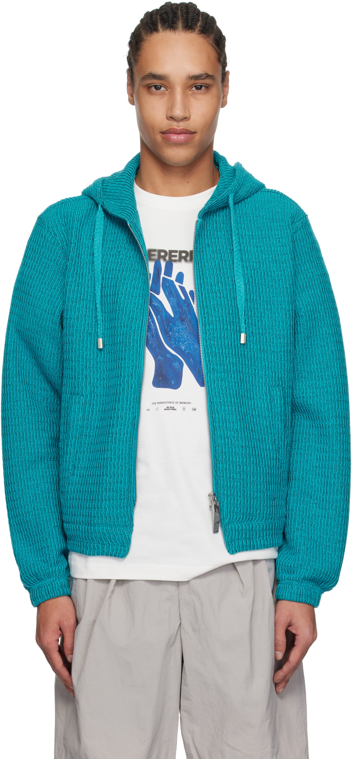 パーカー・フーディ ADERERROR Lunel Hoodie Zip-Up Product. 30 5JH780 ADER error Blue Lunel Zip-Up Product. 30 Hoodie ADER error