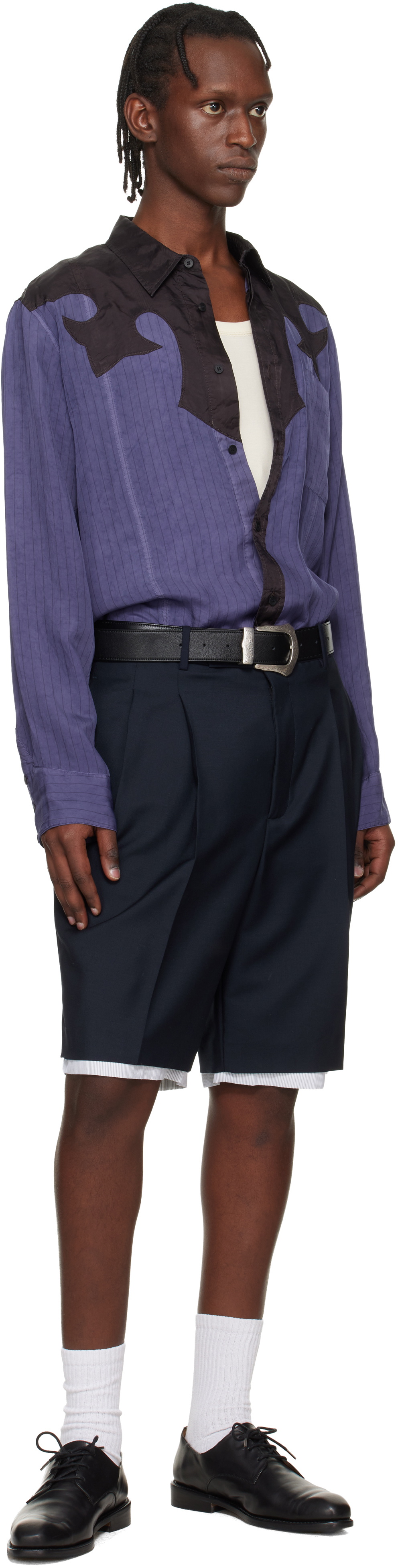 Toga Virilis Black Buckle Wide Belt Toga Virilis