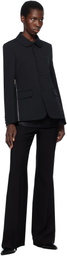 Black Comme des Garçons Black Wool Gabardine Blazer