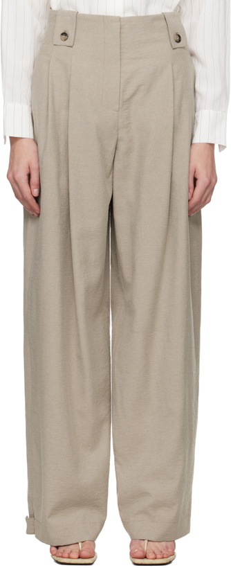 Photo: Nanushka Beige Jenci Trousers