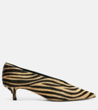 Le Monde Béryl Babouche 40 zebra-print calf hair pumps