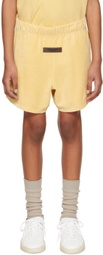 Essentials Kids Yellow Patch Shorts