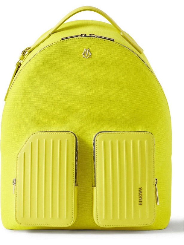 Photo: RIMOWA - Leather-Trimmed Canvas Backpack