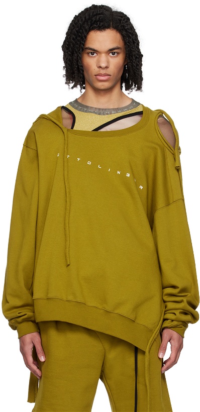 Photo: Ottolinger Green Deconstructed Hoodie