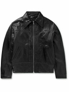 Enfants Riches Déprimés - Television Panelled Leather Jacket - Black