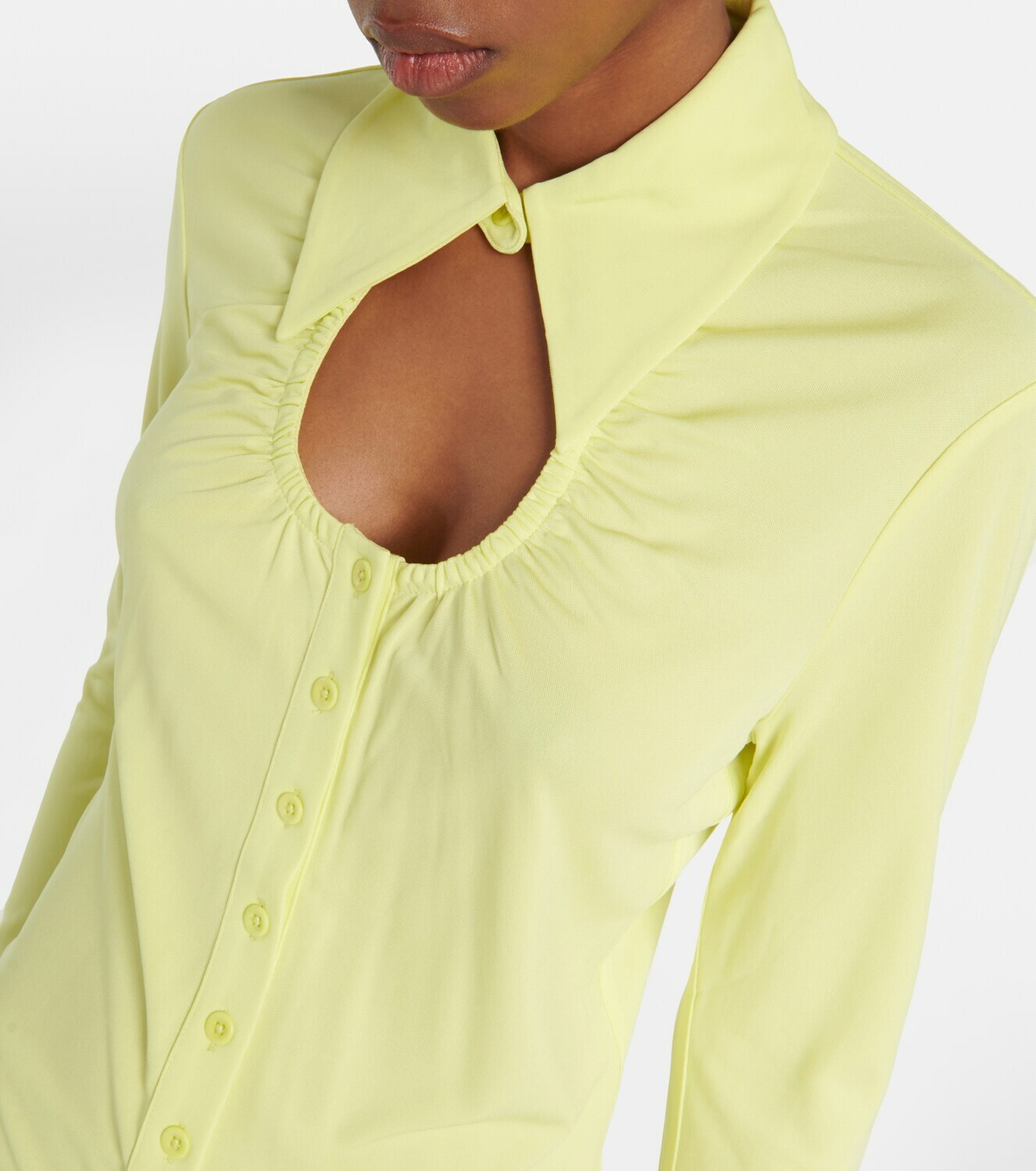 Proenza Schouler White Label cutout jersey shirt
