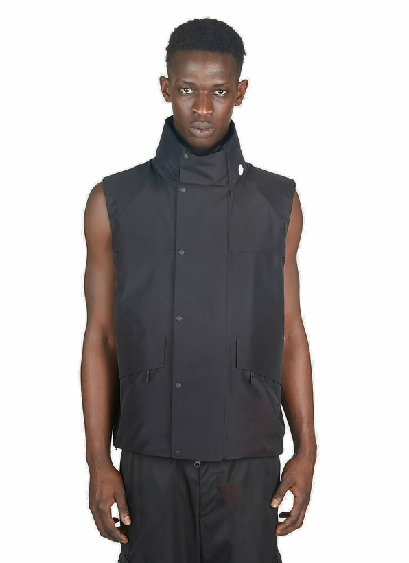 Photo: 4 Moncler Hyke - Vanil Gilet Jacket in Black