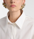 Balenciaga Bloom embellished earrings