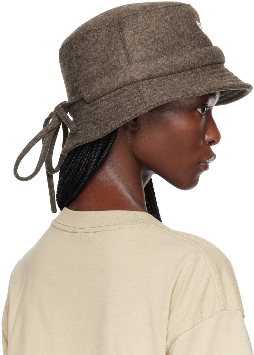 Jacquemus Brown Le Chouchou 'Le Bob Gadjo' Bucket Hat Jacquemus