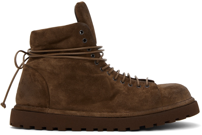 Marsèll Brown Suede Lace-Up Boots Marsèll