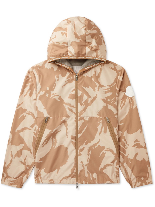 Photo: MONCLER - Chardon Camouflage-Print Nylon Hodded Jacket - Neutrals