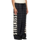 Fear of God ESSENTIALS Black & Gray Flannel Lounge Pants