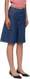 Weekend Max Mara Navy Donnola Denim Shorts