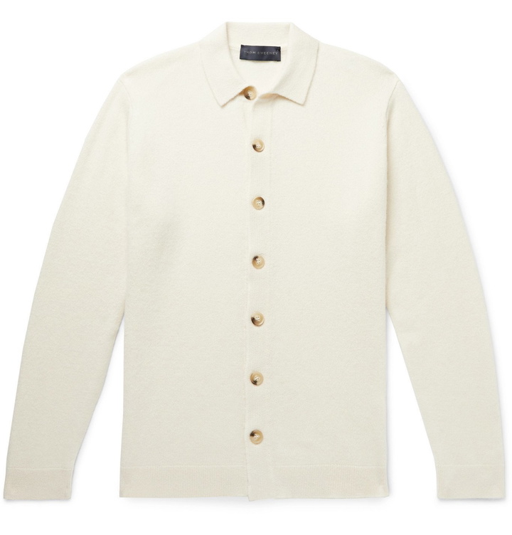 Photo: Thom Sweeney - Slim-Fit Merino Wool and Alpaca-Blend Cardigan - Neutrals