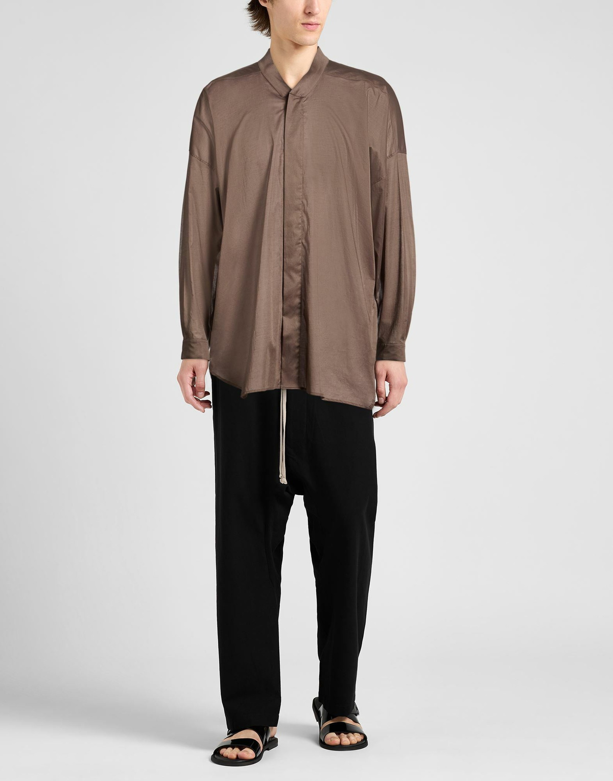 Rick Owens Mens Shirt Taupe