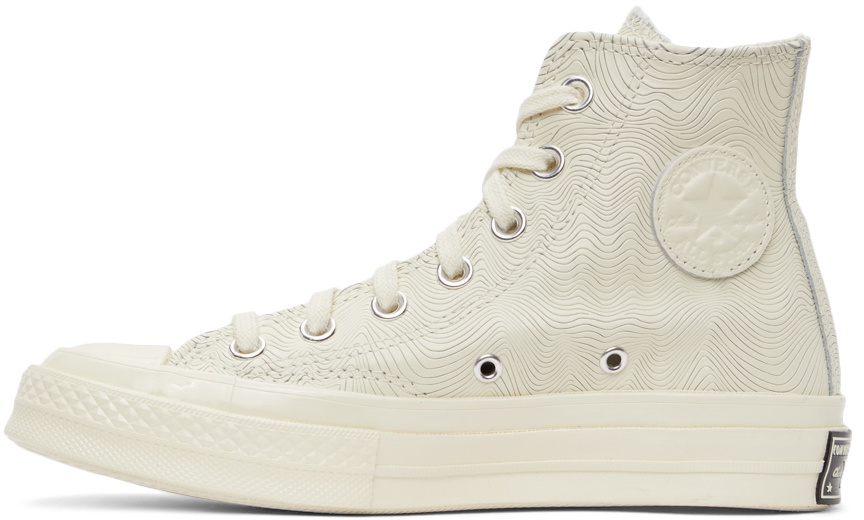 Converse Beige Leather Chuck 70 High Sneakers