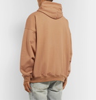 Fear of God - Oversized Loopback Cotton-Jersey Zip-Up Hoodie - Brown