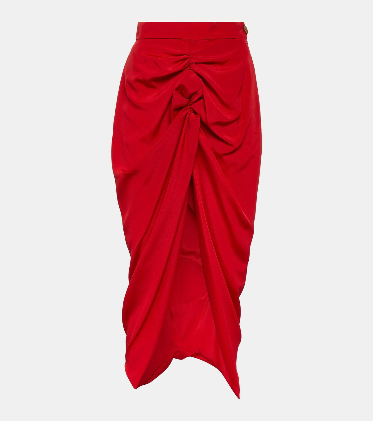 Vivienne Westwood Panther gathered crêpe midi skirt Vivienne