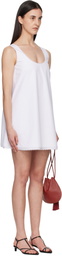 Róhe White A-Line Poplin Minidress