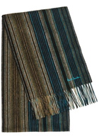 Paul Smith Trent Striped Logo-embroidered Wool Scarf - Black - One Size