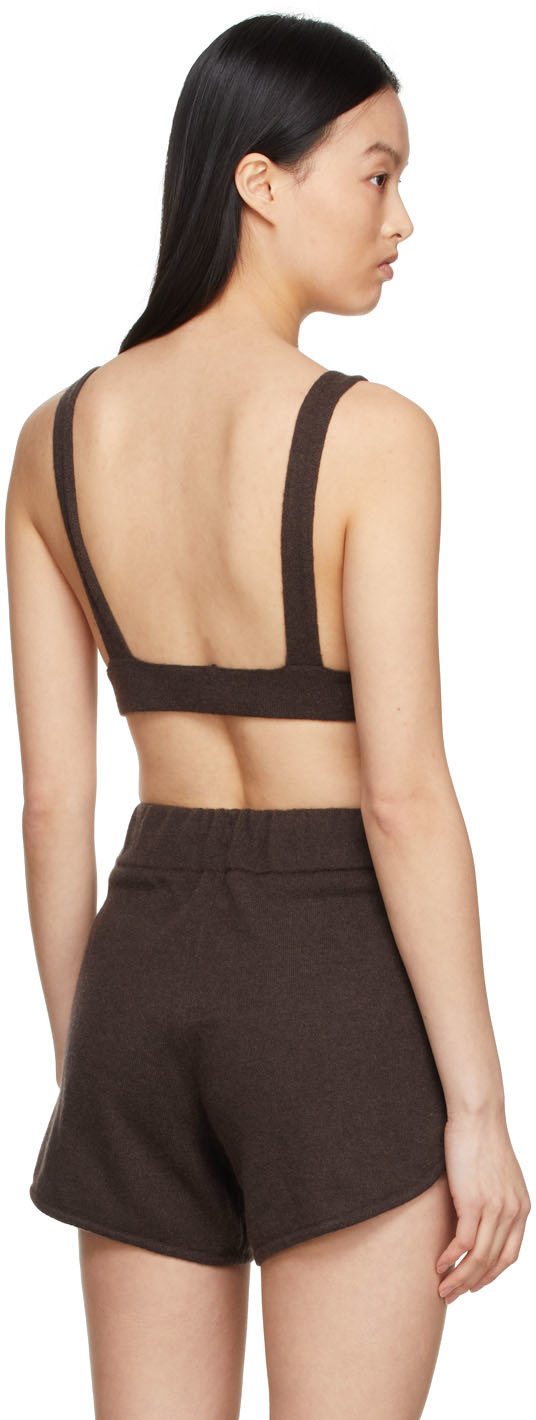 LISA YANG SSENSE Exclusive Brown Selah Bra