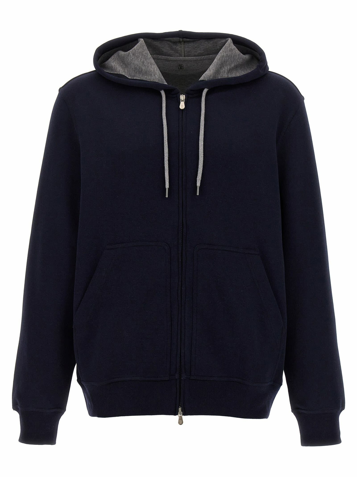 BRUNELLO CUCINELLI Cotton-Blend Jersey Zip-Up Hoodie for Men