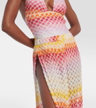Missoni Mare Printed pointelle palazzo pants