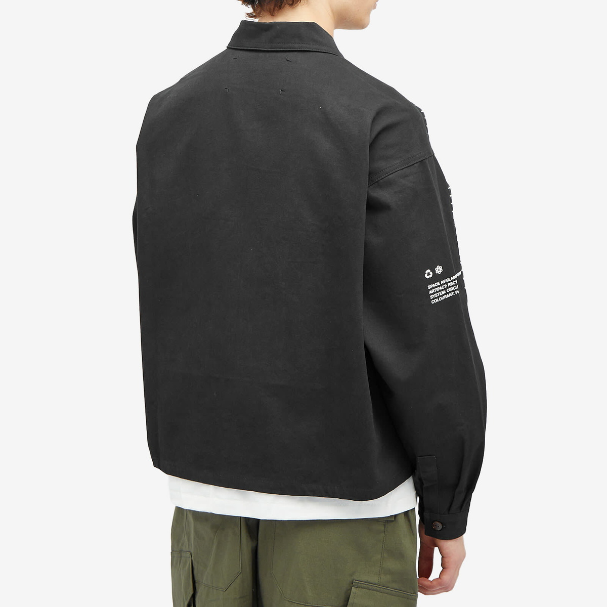 Space Available Men's Recycling Uniform Jacket in Black