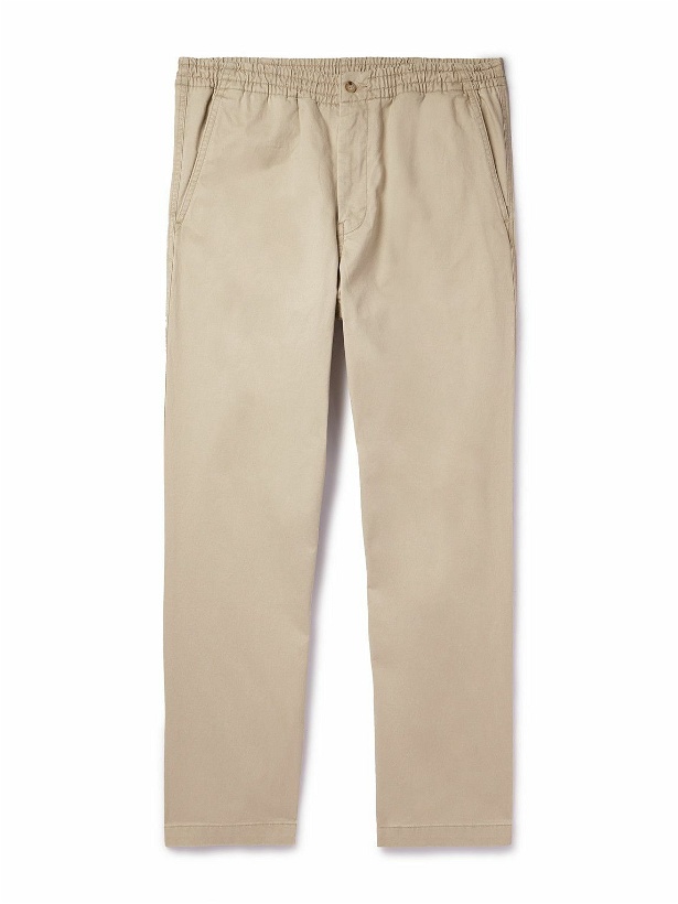 Photo: Polo Ralph Lauren - Straight-Leg Cotton-Blend Twill Trousers - Neutrals