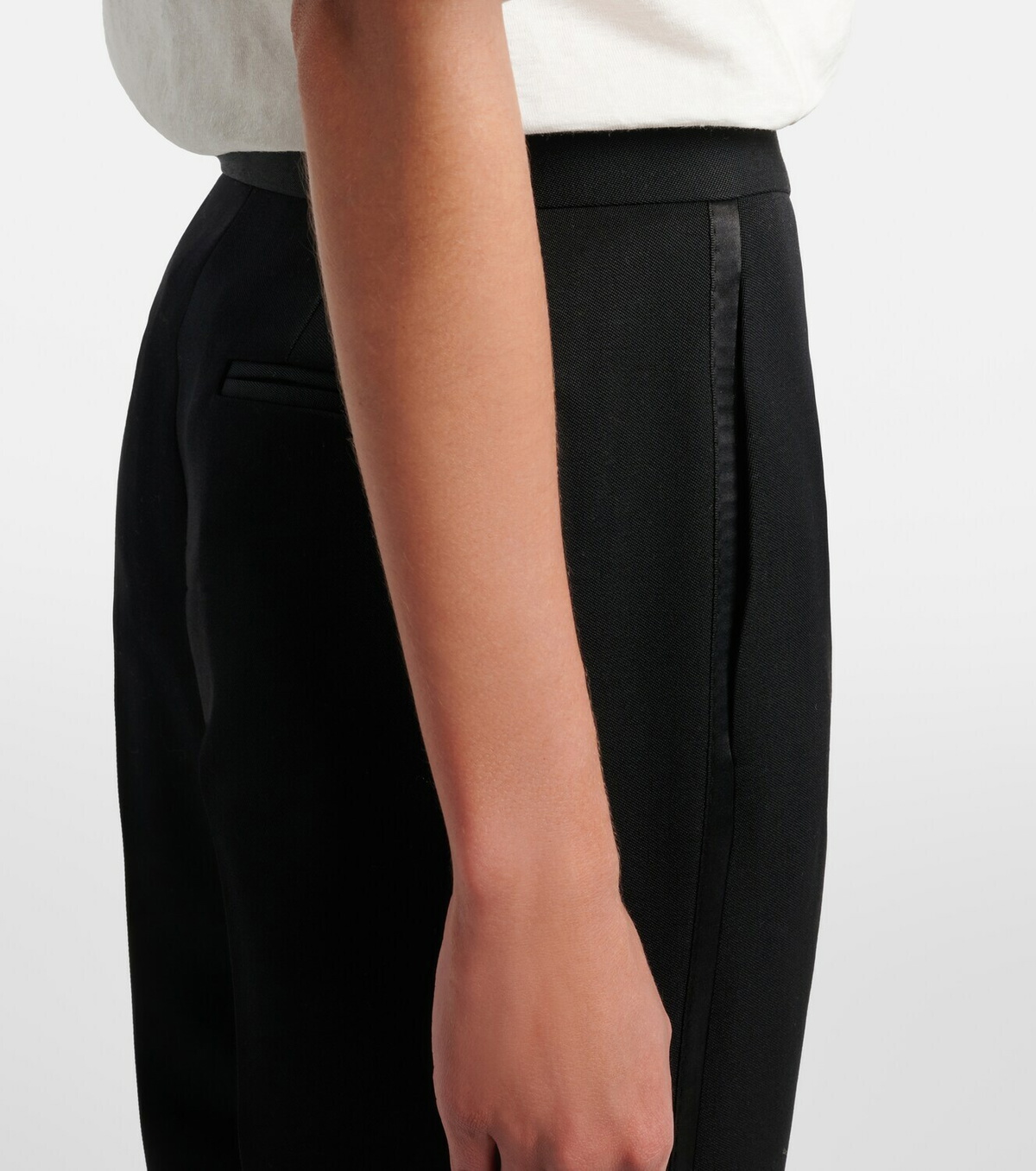 The Row Trino wool straight pants