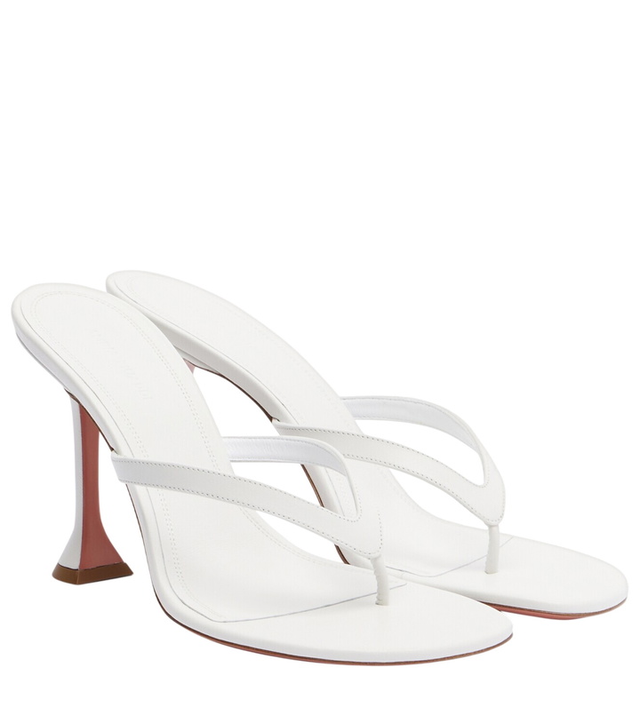 Photo: Amina Muaddi Juliette leather thong sandals