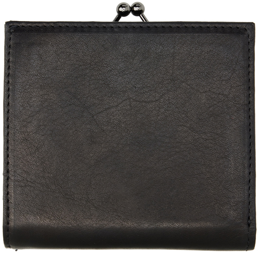 Yohji Yamamoto Black Clasp Wallet Yohji Yamamoto