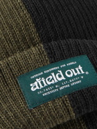 Afield Out® - Logo-Appliquéd Two-Tone Ribbed Wool Beanie