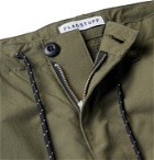 Flagstuff - Wide-Leg Webbing-Trimmed Ripstop Cargo Trousers - Green