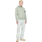 Stone Island Green 6100062 Organic Cotton Fleece Hoodie