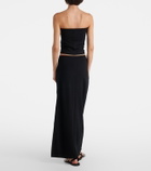 Leset Rio high-rise maxi skirt