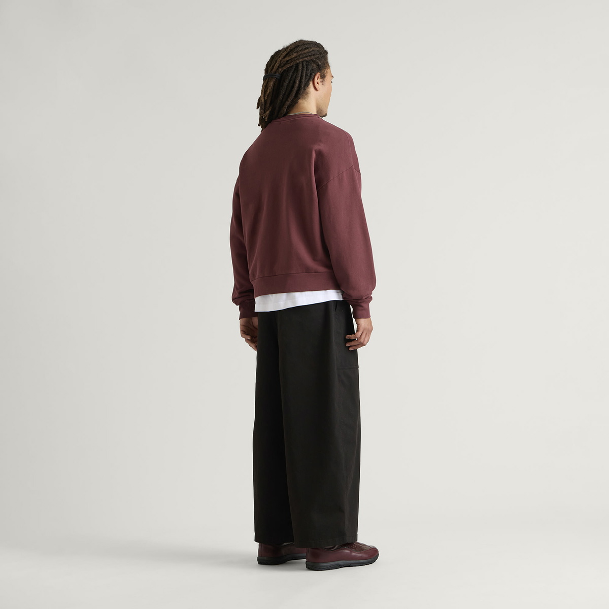 END. Signature Sweatshirt in Oxblood