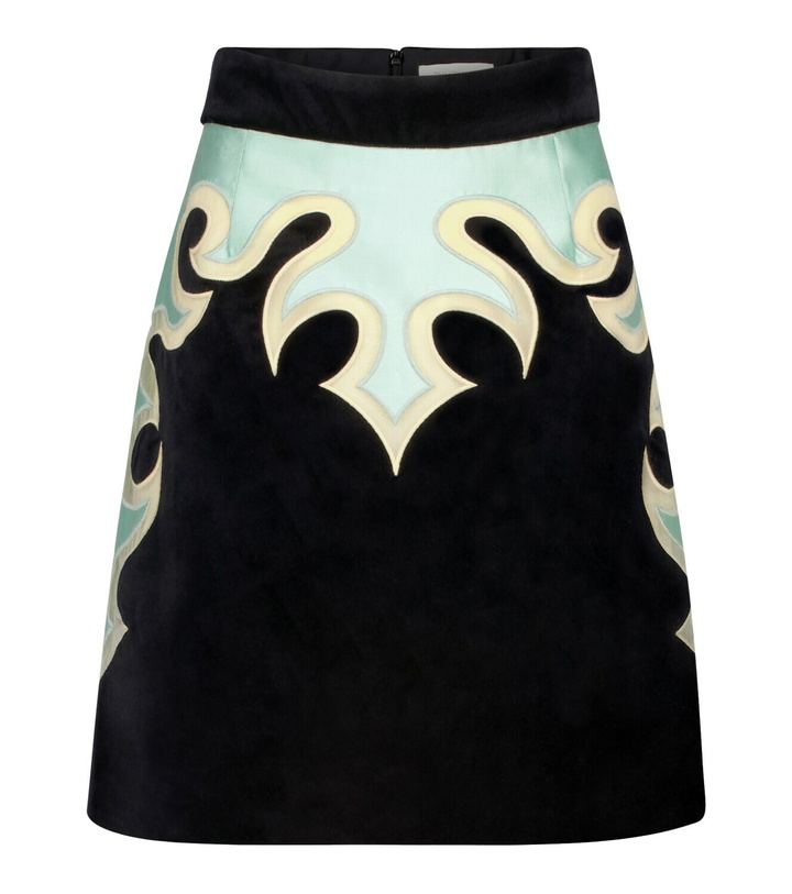 Photo: Zimmermann - Ladybeetle Mystic stretch-cotton velvet miniskirt