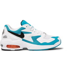 Nike - Air Max2 Light Mesh and Faux Leather Sneakers - Men - White