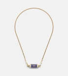 Marie Lichtenberg Baby 18kt gold pendant necklace with lapis and rubies