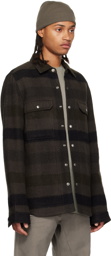 Rick Owens Gray Check Shirt