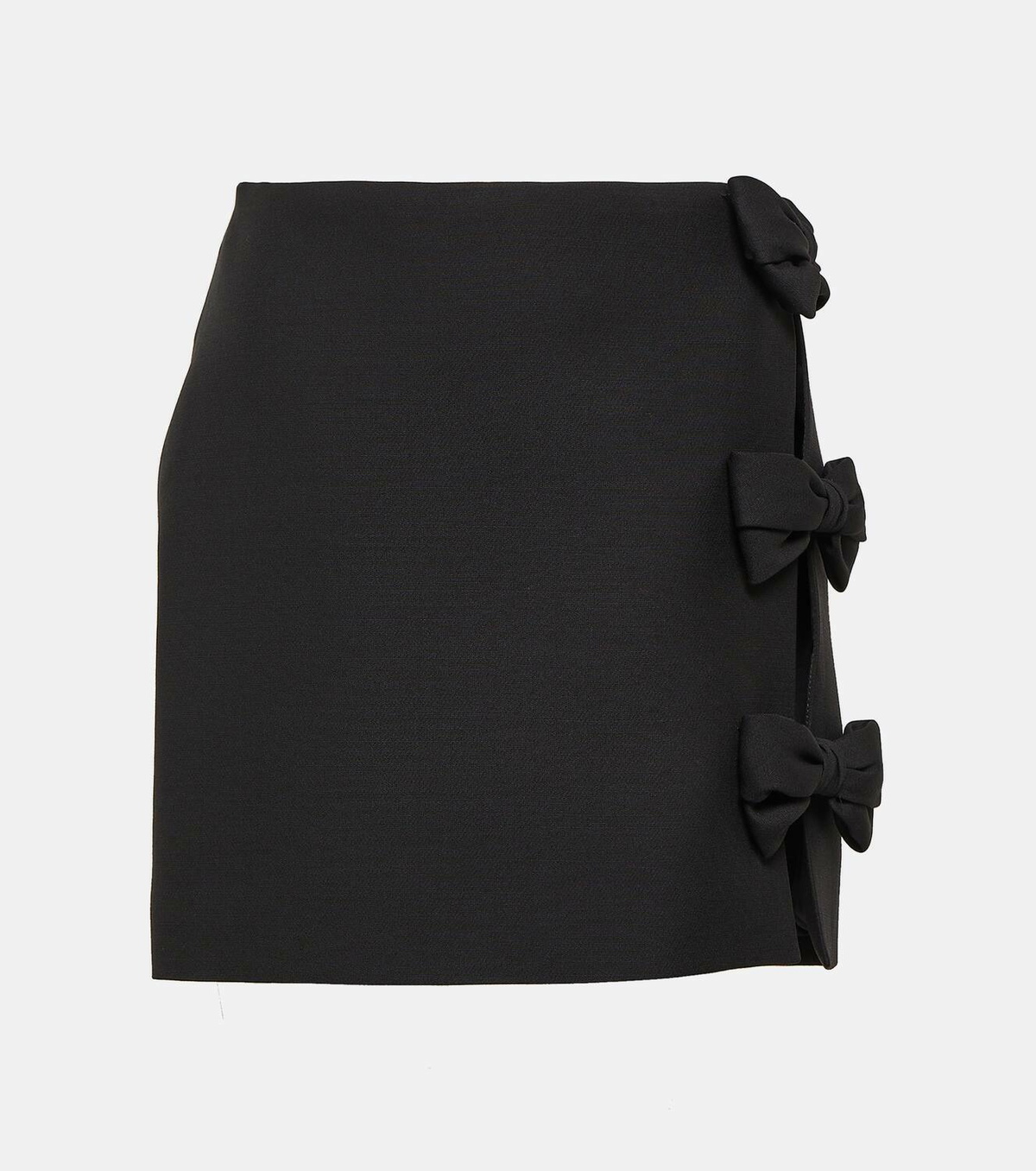 ミニスカート Valentino Crepe Couture Skirt With Bow Detail Crepe Couture bow-detail miniskirt in red - Valentino