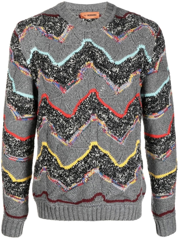 Photo: MISSONI - Striped Chevron Wool Sweater